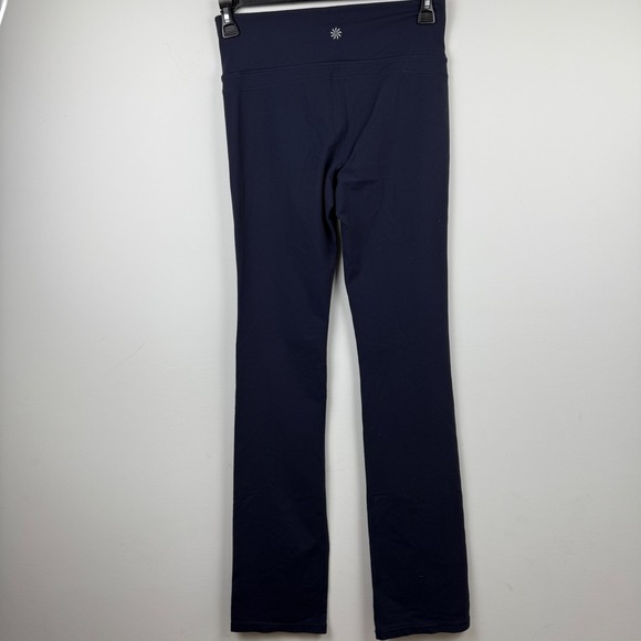 Athleta MT Med Tall Yoga Pants Bootcut Supplex Nylon Blend Activewear Leggings - Picture 1 of 6